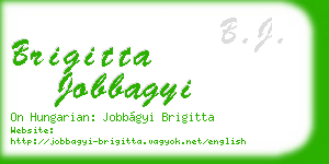 brigitta jobbagyi business card